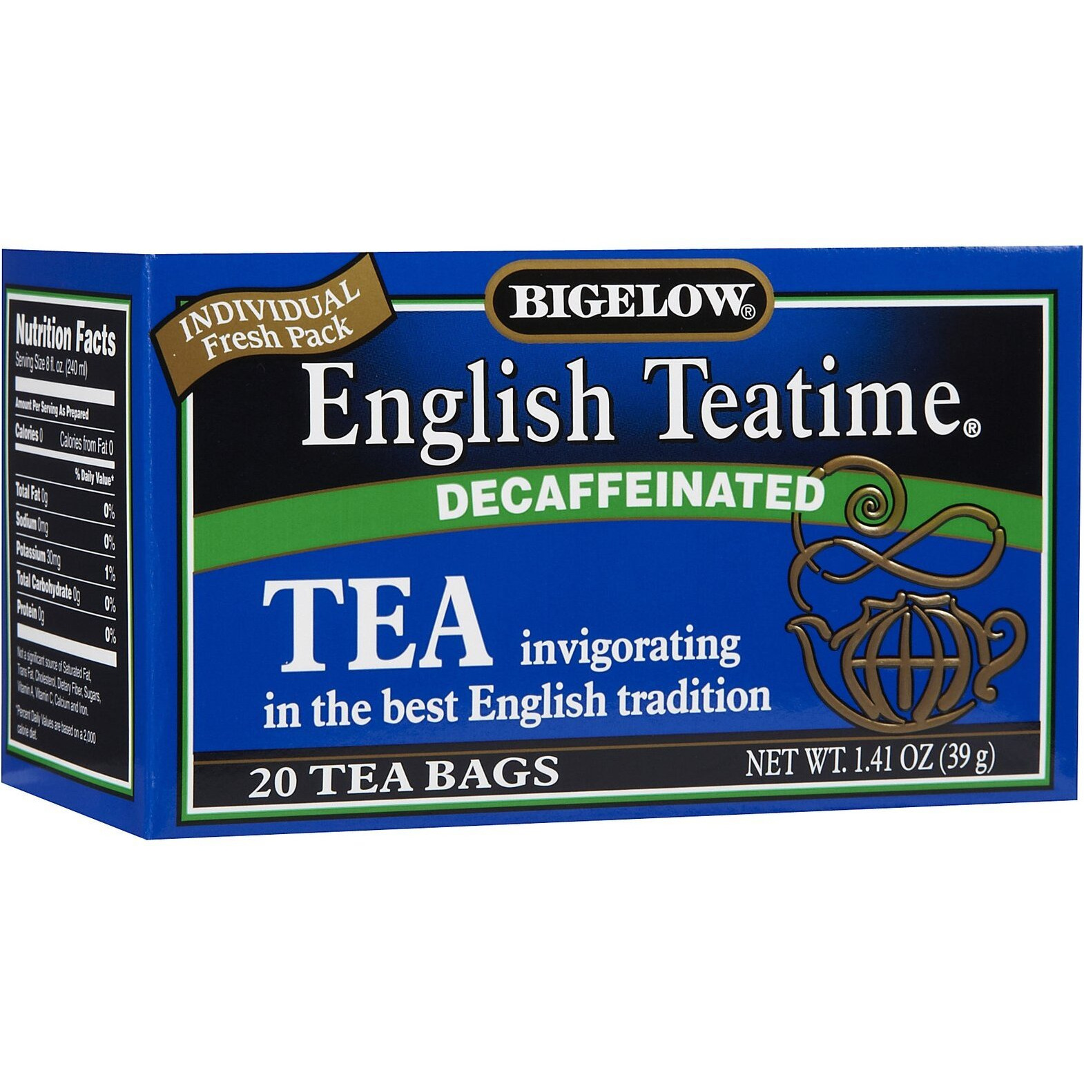 Bigelow Tea Decaf English Teatime 20 Bags (3 Pack)