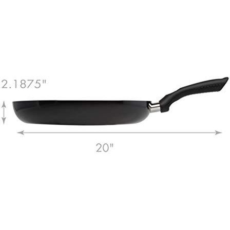 Ecolution Grande Non-Stick Fry Pan With Handle, Aluminum, 12.5"" Large, Black