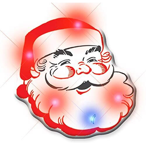 Blinkee Santa Claus Flashing Body Light Lapel Pins