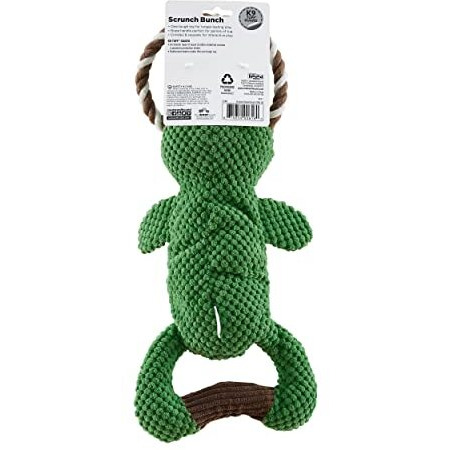 Charming Pet Scrunch Bunch Duck Interactive Plush Squeaky Dog Tug Toy