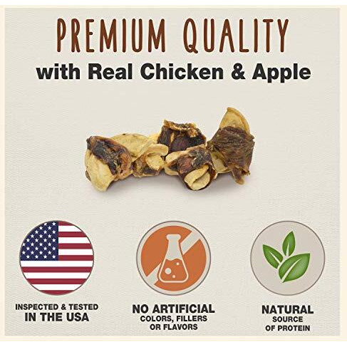Cadet Gourmet Chicken & Apple Wrapped Dog Treats Wraps Chicken & Apple 14 Oz.