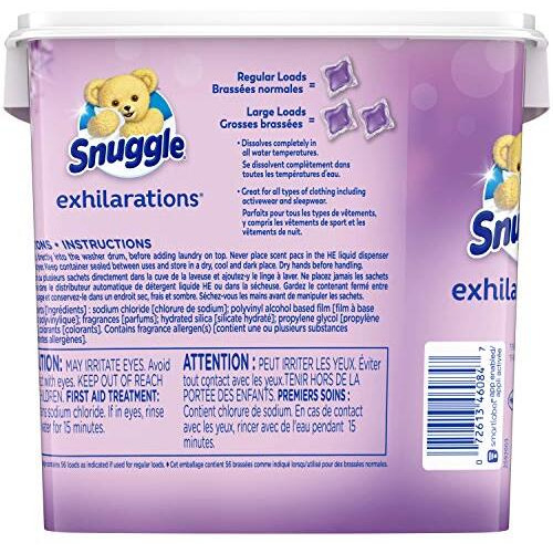 Snuggle Scent Boosters In-Wash Laundry Scent Pacs, Lavender Joy, 56 Count