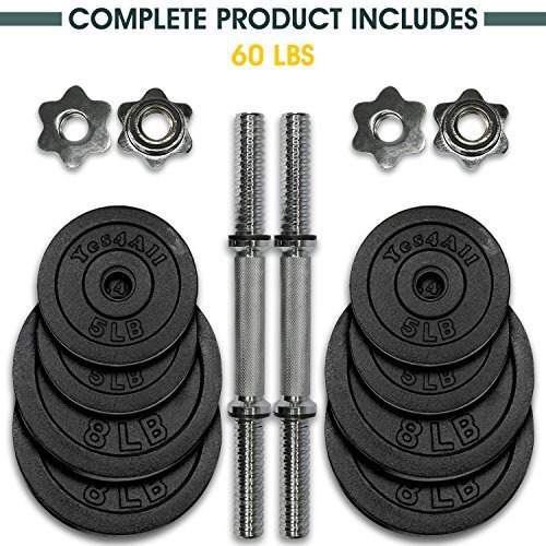 Yes4All Dumbbell Adjustable - 60Lbs