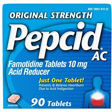 Pepcid Ac Original Strength, 10 Mg Famotidine For Heartburn Prevention & Relief, 90 Ct