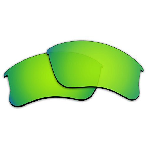 Replacement Lenses For Oakley Flak Jacket Xlj Sunglasses With Polarized (Emerald Green Mirror)