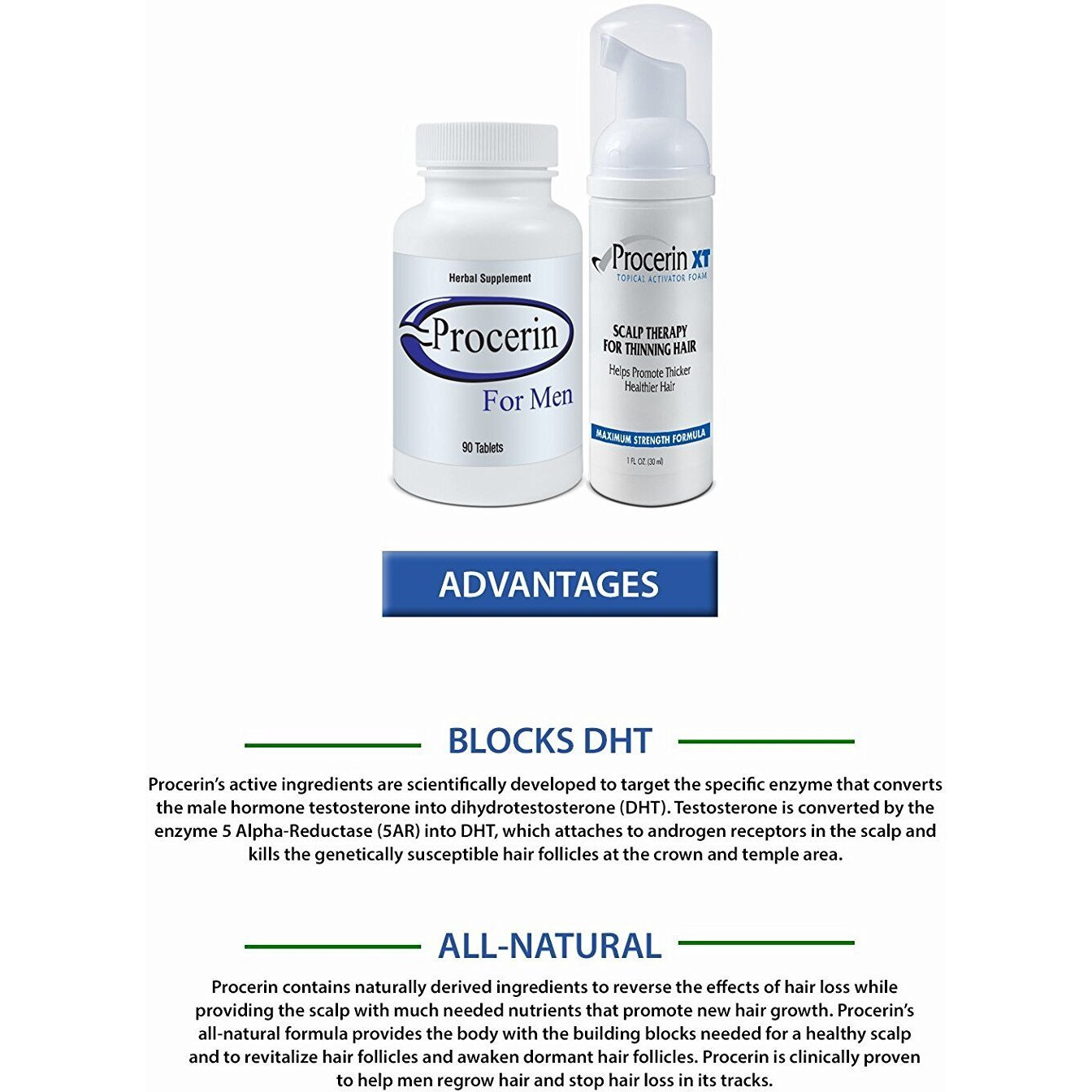Procerin Combo Pack - 1 Month Supply