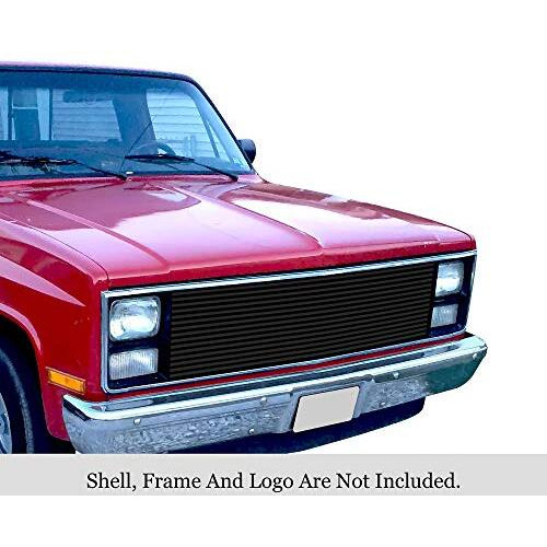Off Roader Egrille Compatible With Chevy Gmc C K Pickup 1981-1987 & 81-88 Blazer Suburban Jimmy Main Upper Stainless Steel Black 8X6 Horizontal Billet Grille Insert Bgc-28C4997