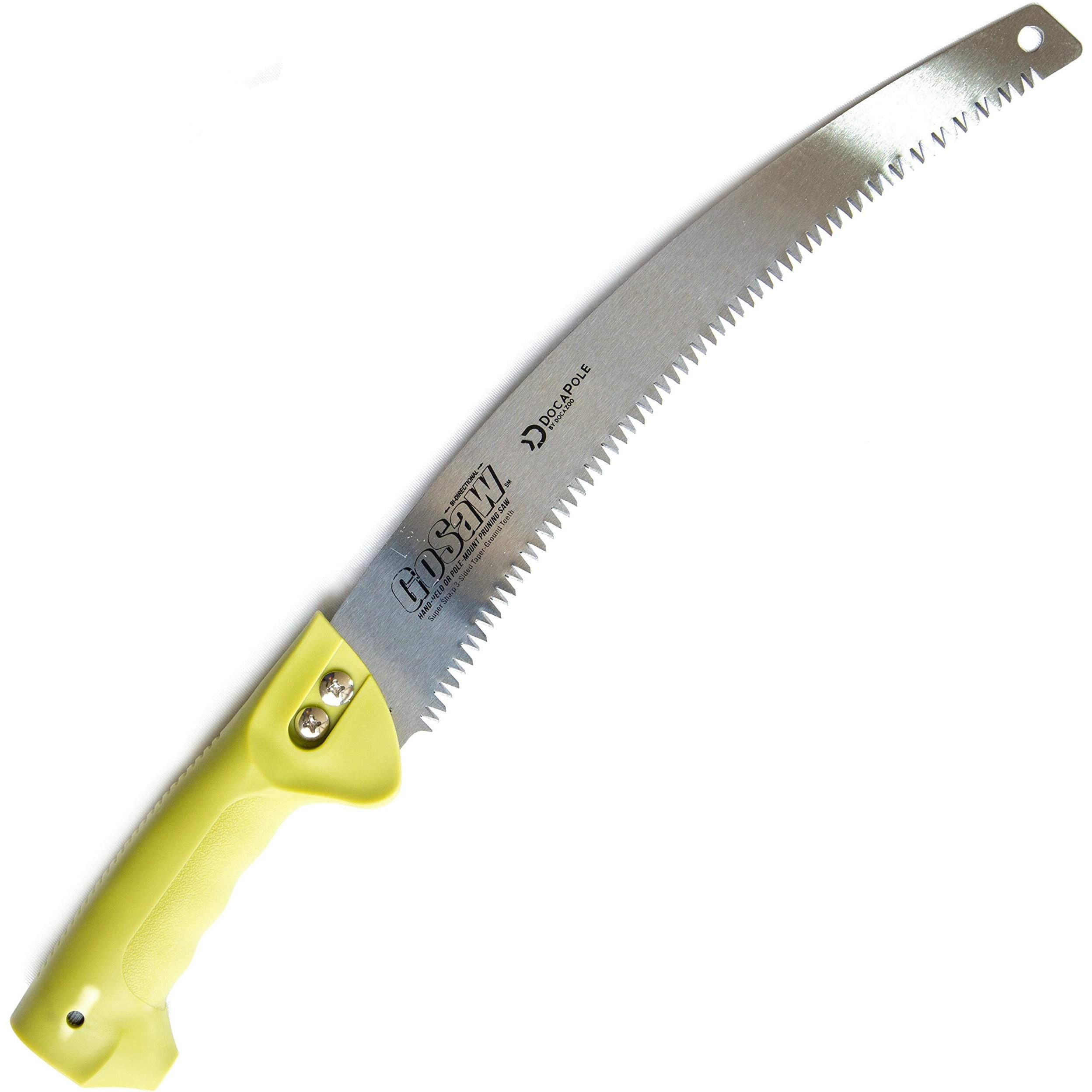 Docapole"&quotGosaw"" Combination Extension Pole-Mounted Attachment & Hand-Held Pruning Saw, Limb Saw And Tree Trimmer | Pole Saw Attachment | Hand Saw (13-Inch Blade)