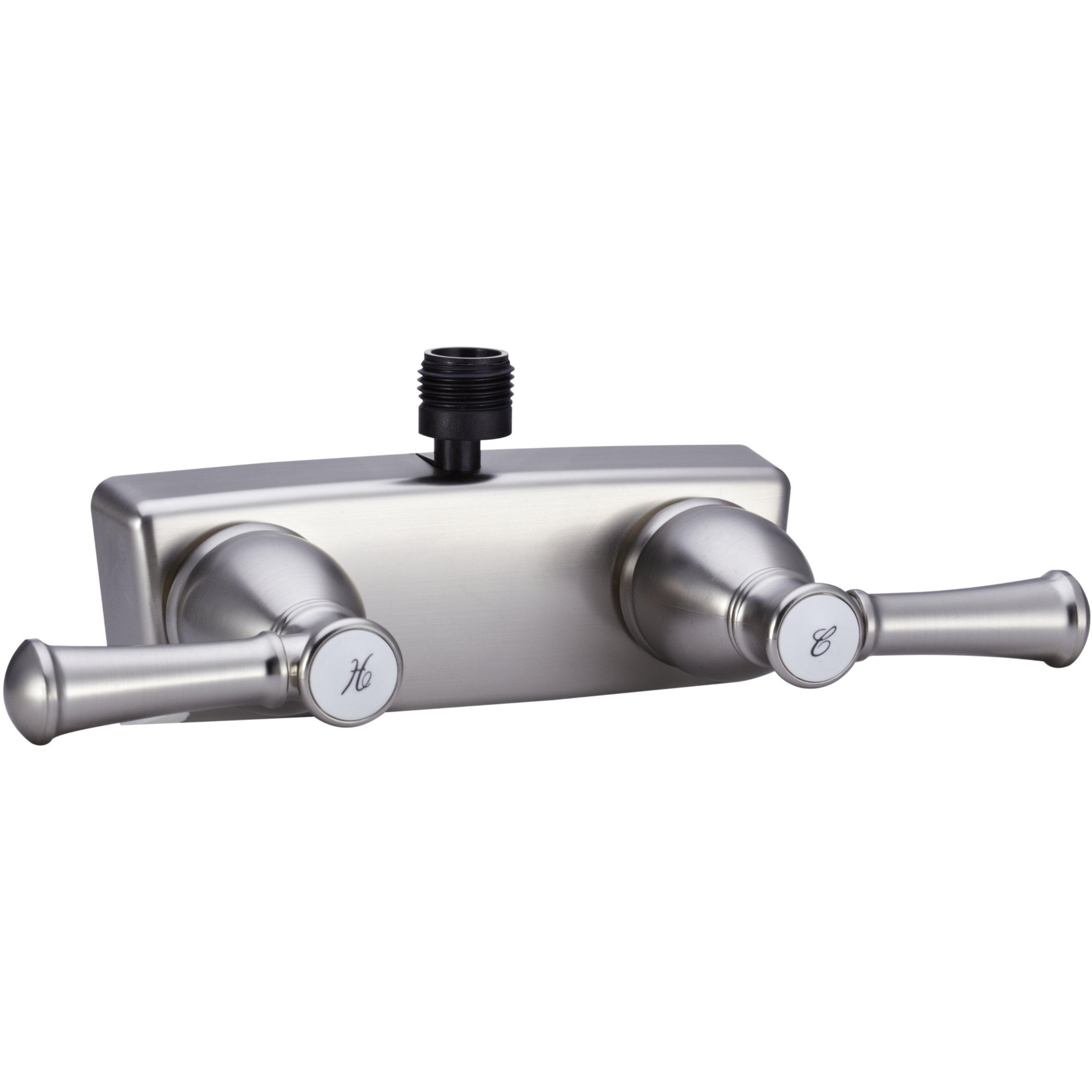Dura Faucet Df-Sa100L-Sn Rv Shower Faucet Valve Diverter With Hot/Cold Handles (Brushed Satin Nickel)