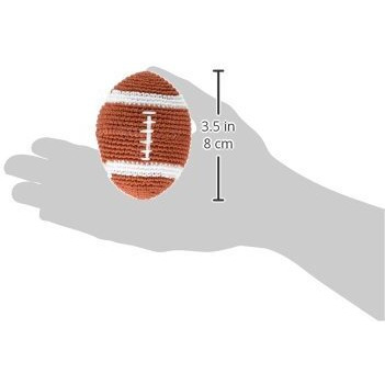 Pet Flys Knit Knacks Organic Crocheted Small Dog Toy - Snap The Football