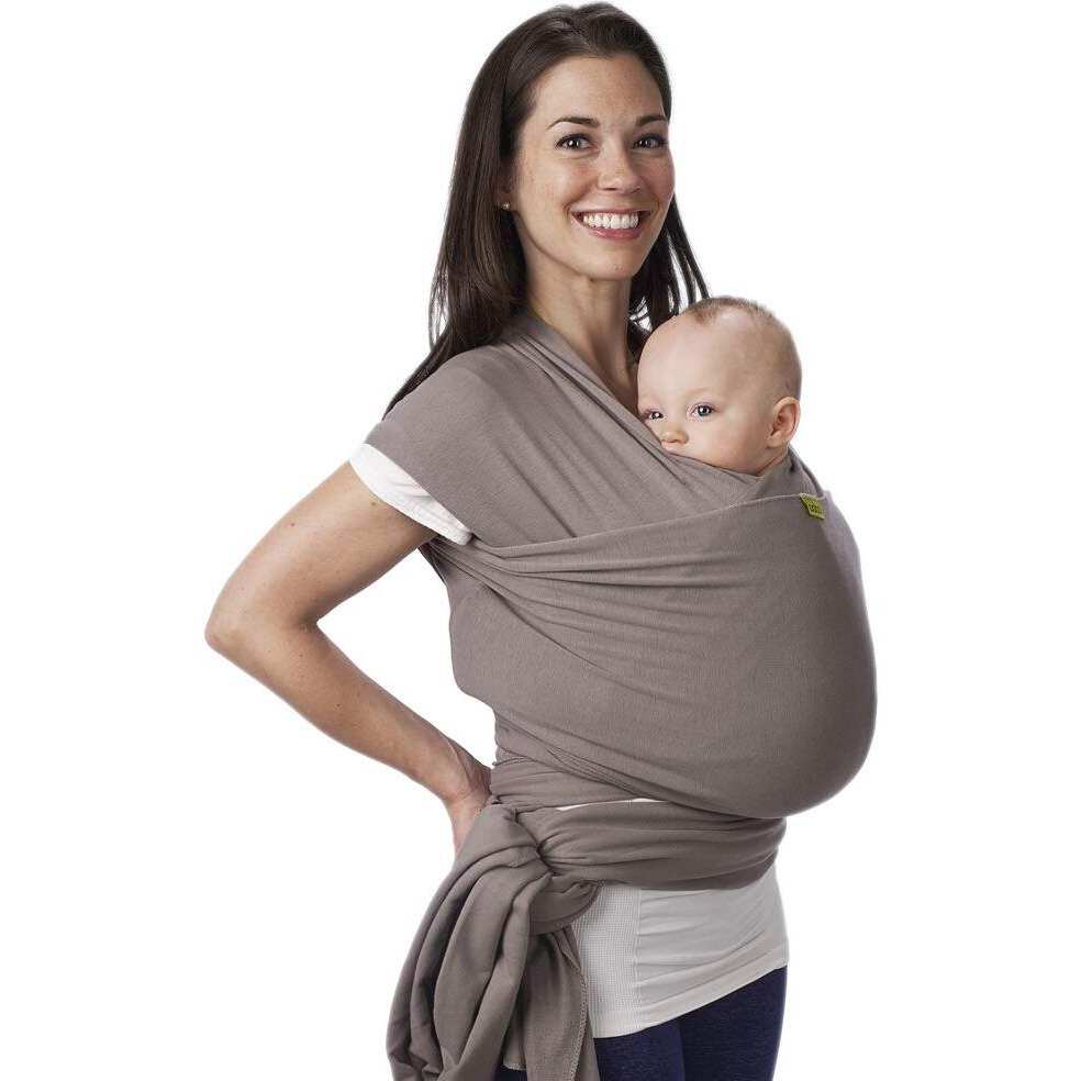 Boba Baby Wrap Carrier Newborn To Toddler - Stretchy Baby Wraps Carrier - Baby Sling - Hands-Free Baby Carrier Wrap - Baby Carrier Sling -Baby Carrier Newborn To Toddler 7-35 Lbs (Grey)