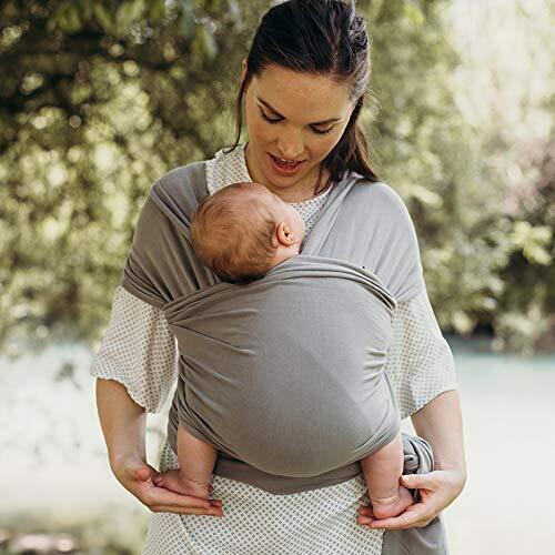 Boba Baby Wrap Carrier Newborn To Toddler - Stretchy Baby Wraps Carrier - Baby Sling - Hands-Free Baby Carrier Wrap - Baby Carrier Sling -Baby Carrier Newborn To Toddler 7-35 Lbs (Grey)