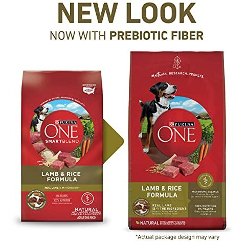 Purina One Natural Dry Dog Food, Smartblend Lamb & Rice Formula - 16.5 Lb. Bag
