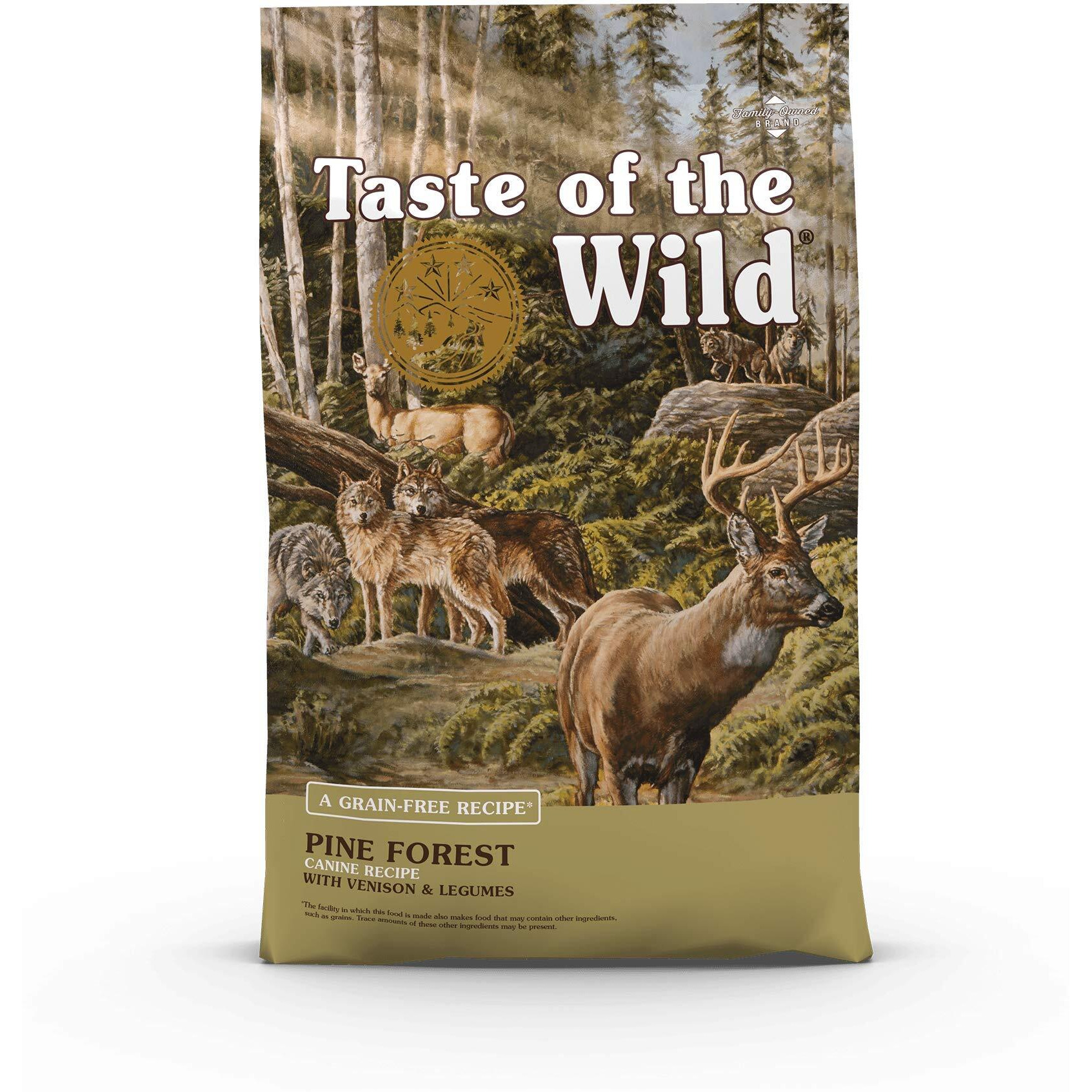 Taste Of The Wild Grain Free High Protein Real Meat Recipe Pine Forest Premium Dry Dog Food