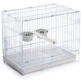 Prevue Hendryx Travel Bird Cage 1305 White, 20-Inch By 12-1/2-Inch By 15-1/2-Inch