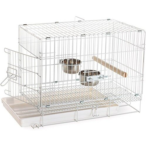 Prevue Hendryx Travel Bird Cage 1305 White, 20-Inch By 12-1/2-Inch By 15-1/2-Inch