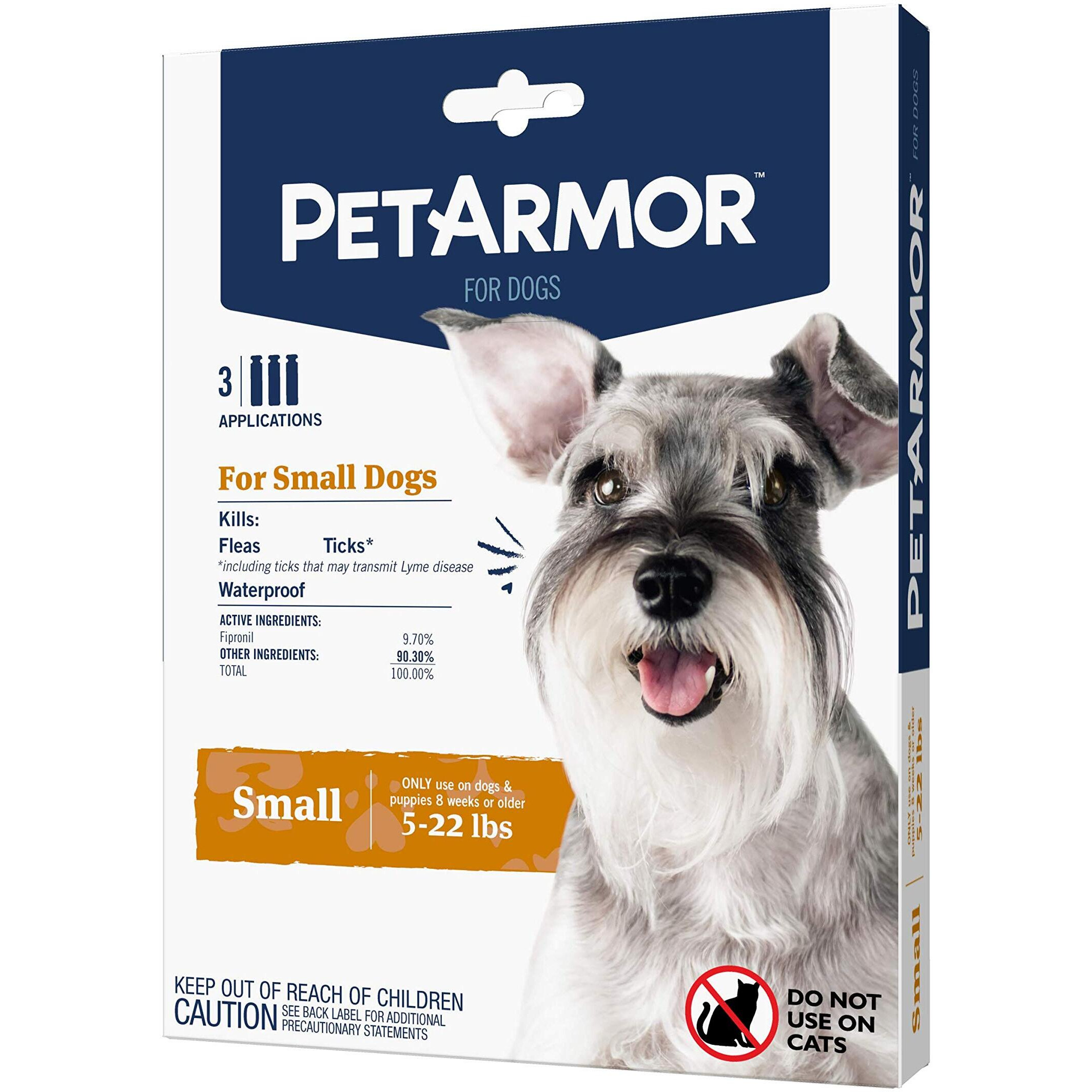 Petarmor For Dogs, Flea And Tick Treatment For Small Dogs (5-22 Pounds), Includes 3 Month Supply Of Topical Flea Treatments