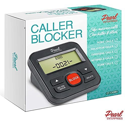 Caller Id Box For Landline Phone Number Lcd Display With Call Blocker - Stop Unwanted Calls, Robocalls, Spam, Telemarketers