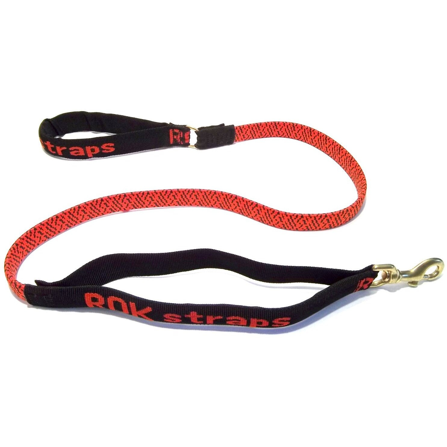 Rok Straps Large Leash, Red And Black