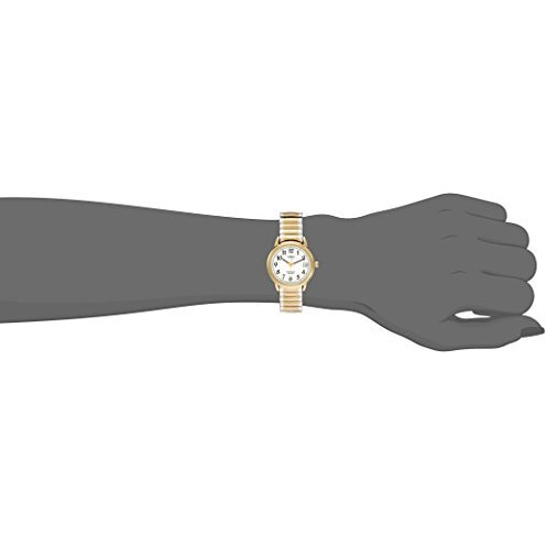 Timex Women's Easy Reader 25Mm Watch - Two-Tone Case White Dial With Expansion Band