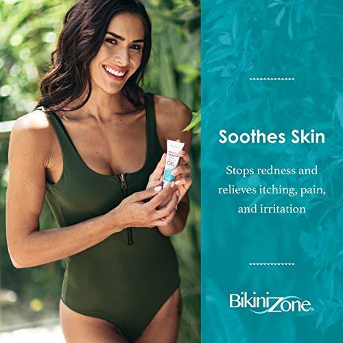 Bikini Zone Medicated After Shave Gel - Instantly Stop Shaving Bumps, Irritation & Itchiness - Gentle Formula Cream For Sensitive Areas - Dermatologist Approved & Stain-Free (1 Oz)