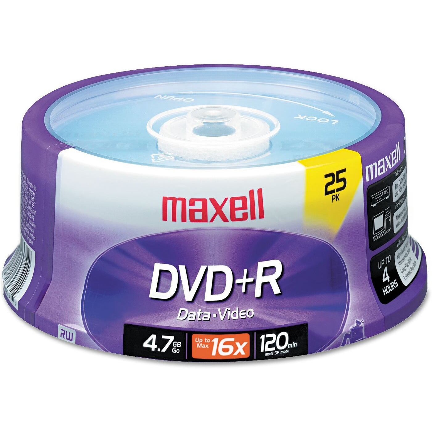Maxell 639011 Dvd+R Spindle 4.7 Gb 25 Count