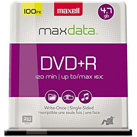 Maxell 639011 Dvd+R Spindle 4.7 Gb 25 Count