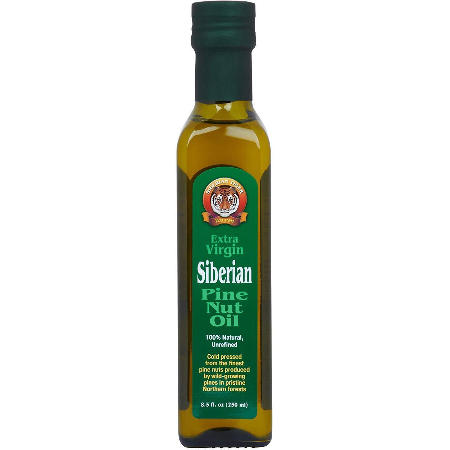 Extra Virgin Siberian Pine Nut Oil, 8.5 Oz. Bottle - Premium Quality, Unrefined, 100% Natural - Supports Healthy Digestion And Overall Wellness