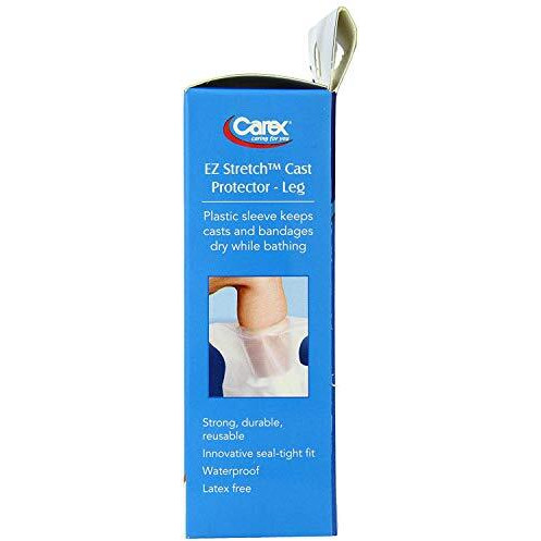 Carex Ez Stretch Cast Cover And Cast Protector For Shower - Waterproof Cast Cover Leg