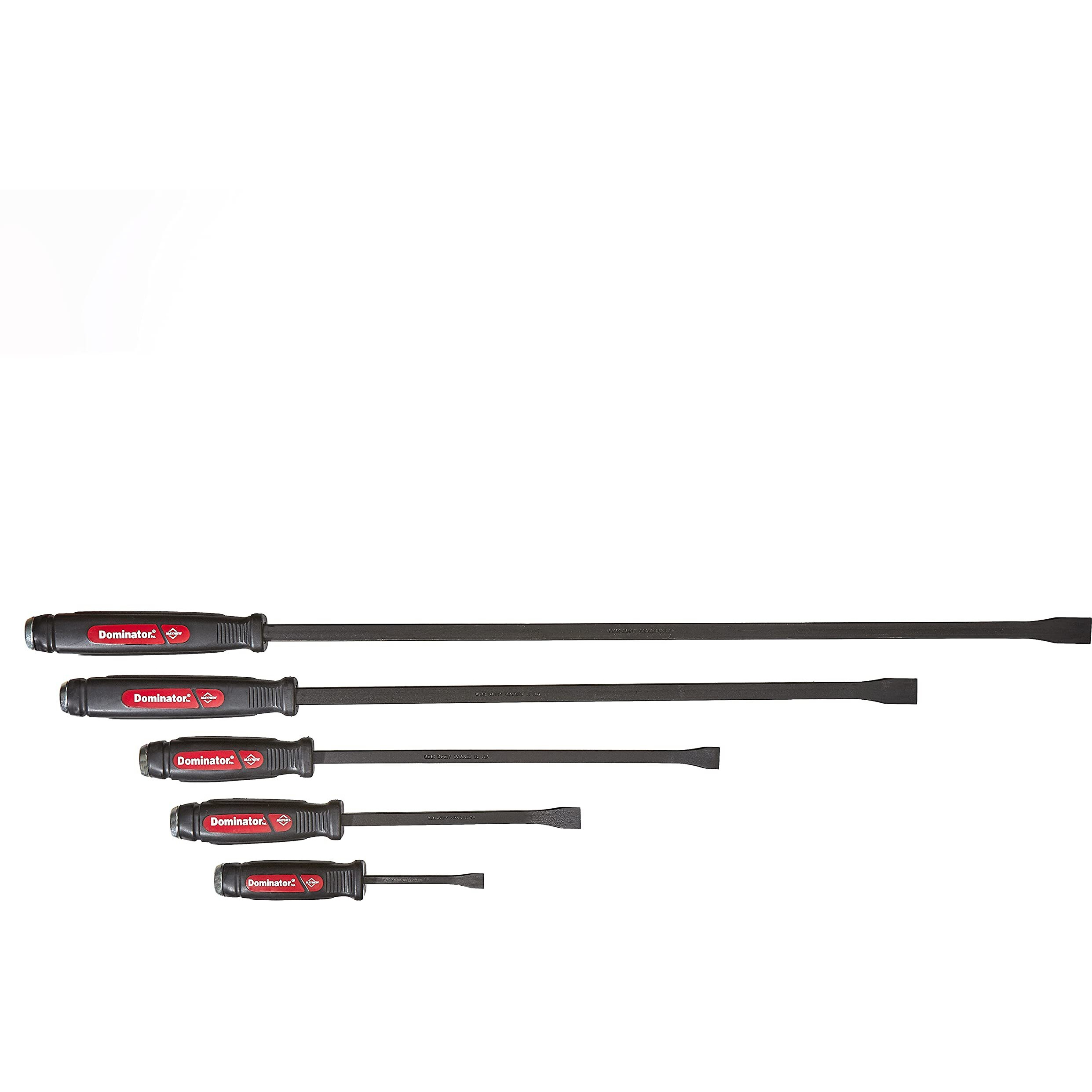Mayhew 61366 Dominator Pry Bar Set, Curved, 5-Piece