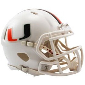Miami Hurricanes Helmet Riddell Replica Mini Speed Style