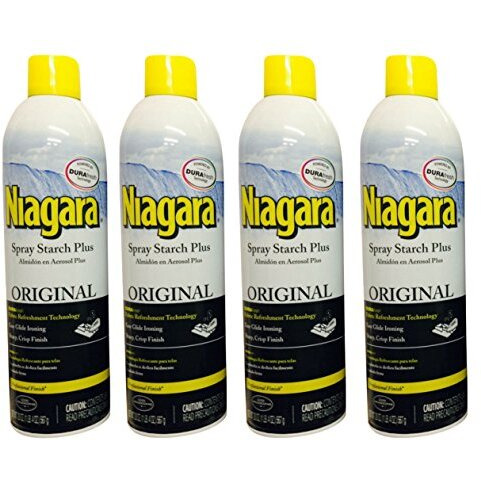 Niagara Spray Starch Crisp Finish, Sharp Look Without Excess Stiffness, 20 Ounces (4 Pack)