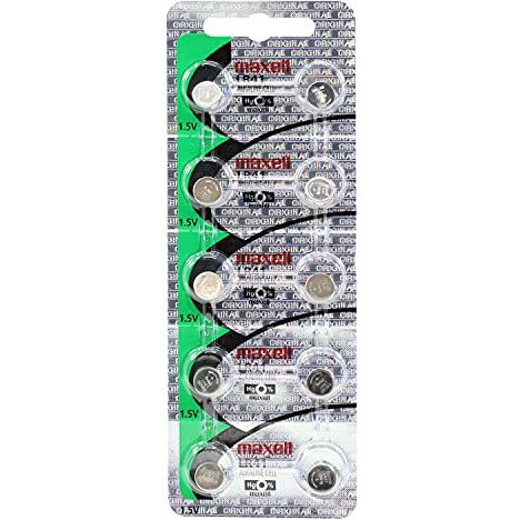 Maxell 1.5V Lr41 Button Cell Batteries (20 Pcs)