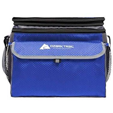 Ozark Trail 12 Can Expandable Top Soft-Sided Cooler - Fits 12 Cans - Outdoor Equipment (Blue)