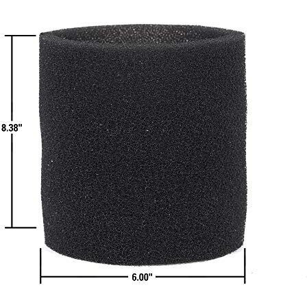 Multi Fit Wet Vac Filter Vf2001Tp Foam Sleeve Filters For 5 Gallon And Larger Shop Vac Branded Wet/Dry Shop Vacuum Cleaners (2-Pack)