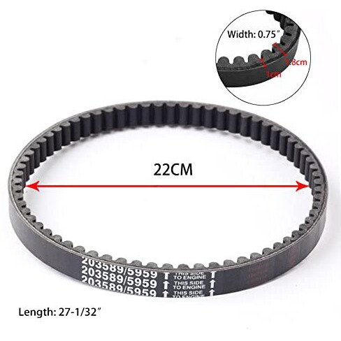 Blackhorse-Racing 3Pcs 30 Series Go Kart Drive Belt Replaces Manco 5959  Comet 203589