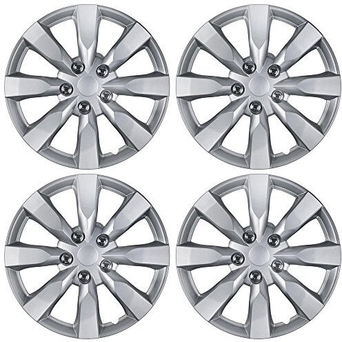 Bdk Hubcaps Wheel Covers For Toyota Corolla 16    - Four (4) Pieces Corrosion-Free & Sturdy - Full Heat & Impact Resistant Grade - Replacement, 4 Pack