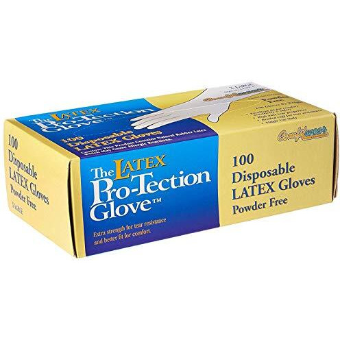 100 Disposable Latex Gloves, Powder Free Size X-Large