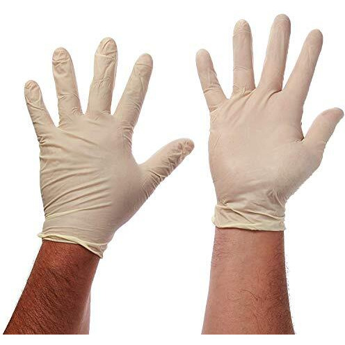 100 Disposable Latex Gloves, Powder Free Size X-Large
