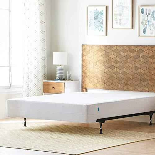 Linenspa Box Spring Encasement Standard, Complete Protection With Zipper, Waterproof Box Spring Protector Standard, Split Queen , White