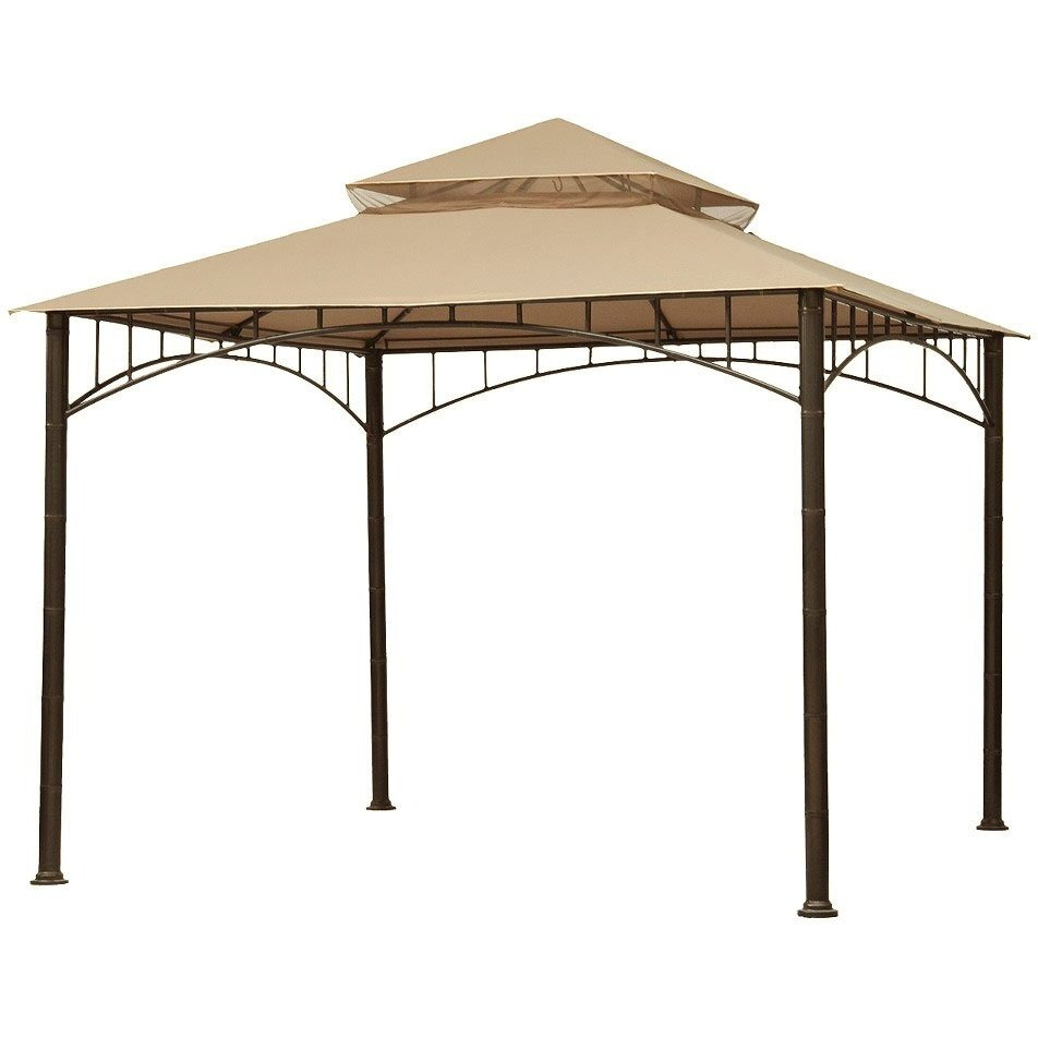Garden Winds Replacement Canopy Top Cover For Madaga Gazebo - Riplock 350 - Beige