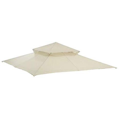 Garden Winds Replacement Canopy Top Cover For Madaga Gazebo - Riplock 350 - Beige