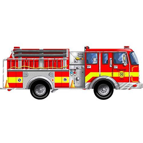Melissa & Doug Giant Fire Truck Floor Puzzle 24 Piece