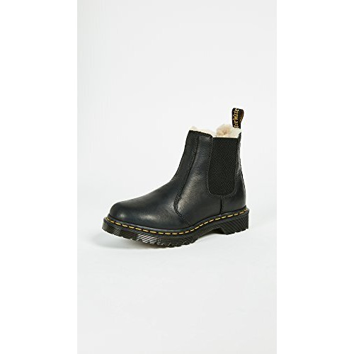 Dr. Martens Womens 2976 Leonore Fashion Boot, Black Burnished Wyoming, 8