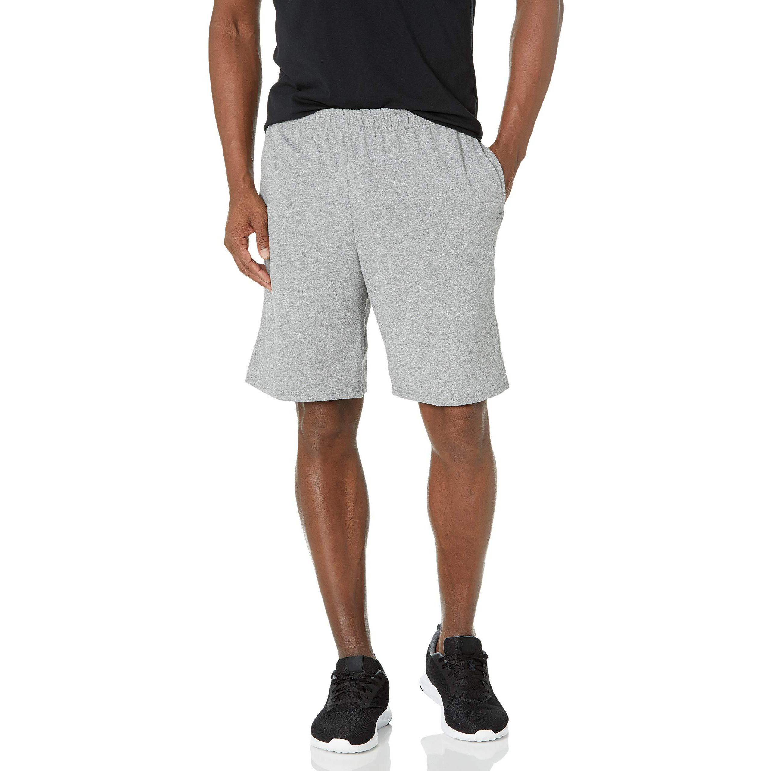 Russell Athletic Mens Cotton & Jogger With Pockets Short, Basic Cotton - Oxford, Large Us