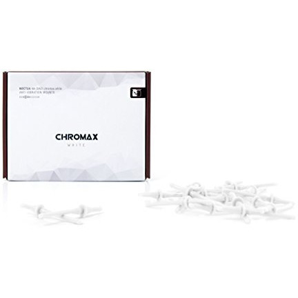 Noctua Na-Sav2 Chromax.White, Silicone Anti-Vibration Fan Mount Set (20-Pack, White)