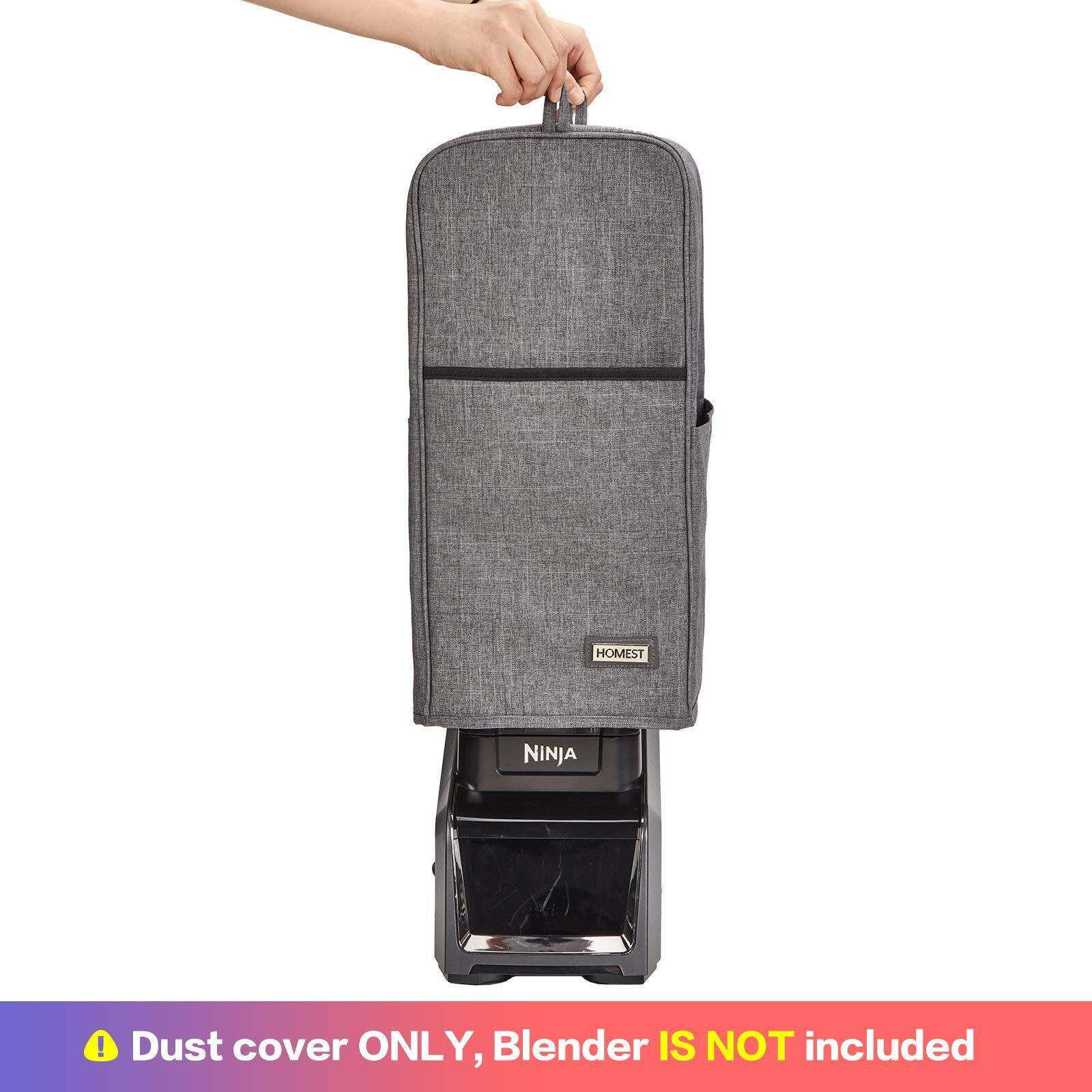 Homest Blender Dust Cover With Accessory Pocket Compatible With Ninja Foodi, Grey