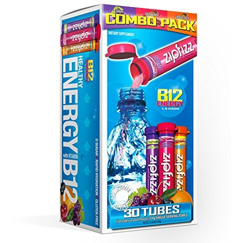 Zipfizz Healthy Energy Drink Mix, Hydration With B12 And Multi Vitamins, Variety Pack, 30 Count
