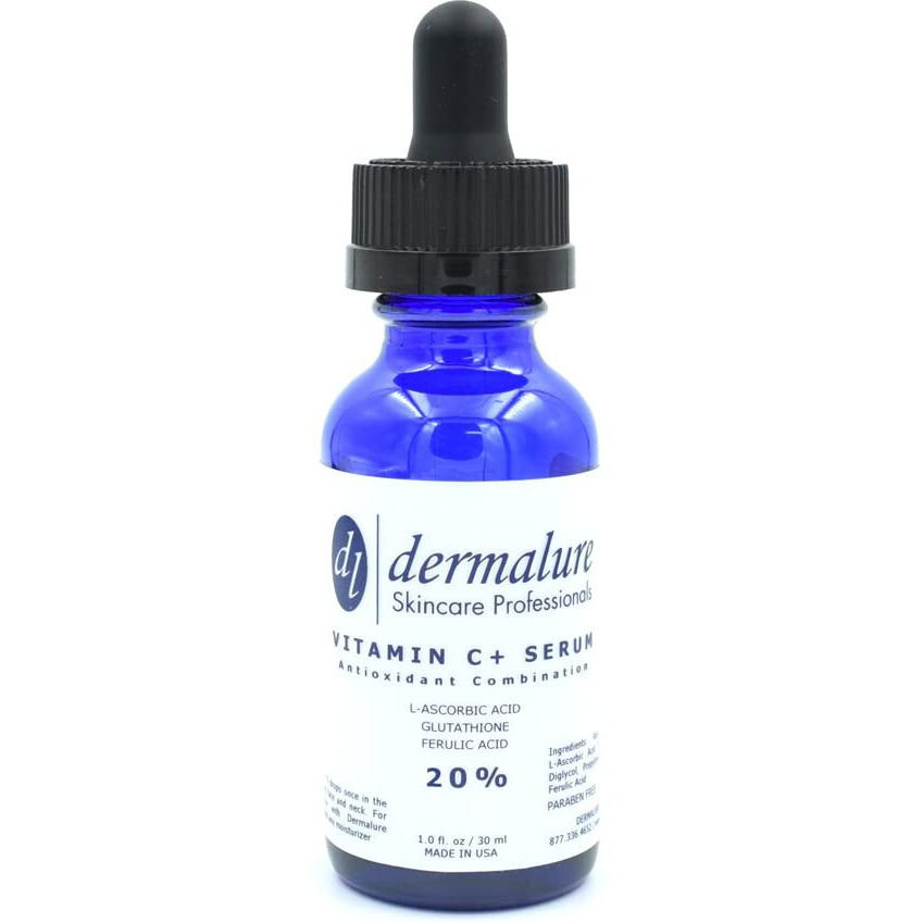Vitamin C Serum 20% 1Oz 30Ml Skin And Face  Tri-Blend Formula With C Ferulic And Glutathione  Powerful Anti Oxidant Repair Serum For Erasing Wrinkles And Blemishes