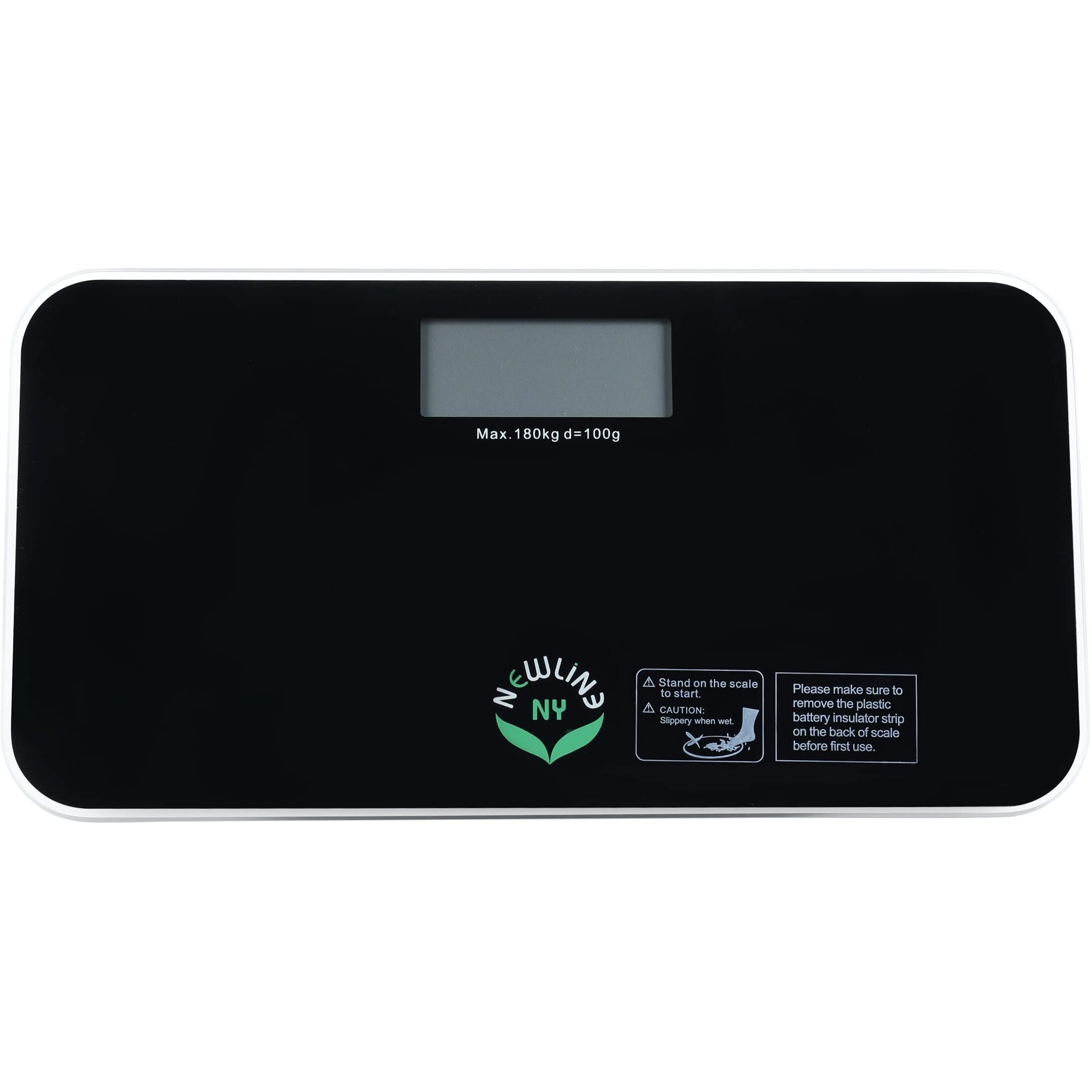 Newlineny Sbb0718M-Nybk Step-On Mini Travel Bathroom Scale, Cool Black